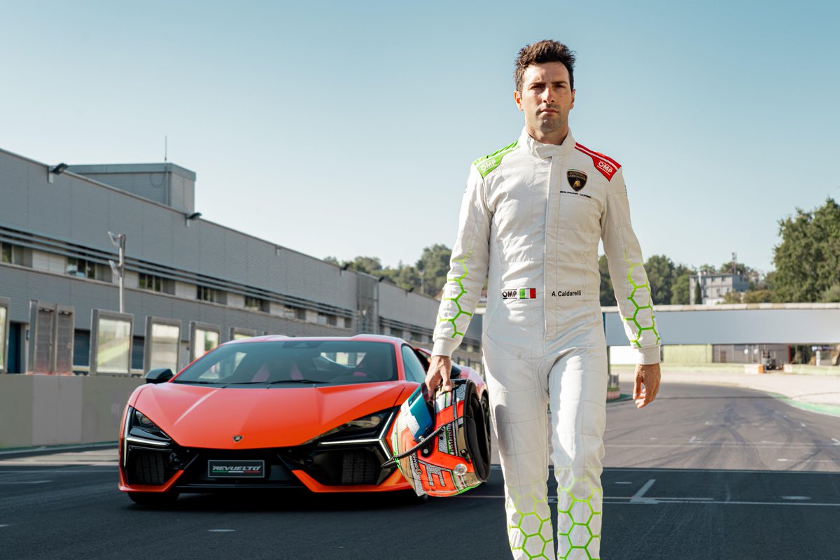 FieldsMCOrlando's tweet image. Andrea Caldarelli tested the #Lamborghini #Revuelto at #Vallelunga, unveiling a masterpiece of power &amp;amp; elegance. Celebrating 60 years of Lamborghini with a 1015 CV V12 hybrid, Caldarelli calls it, “Unprecedented power, exquisite drivability.” More @ tinyurl.com/revuelto