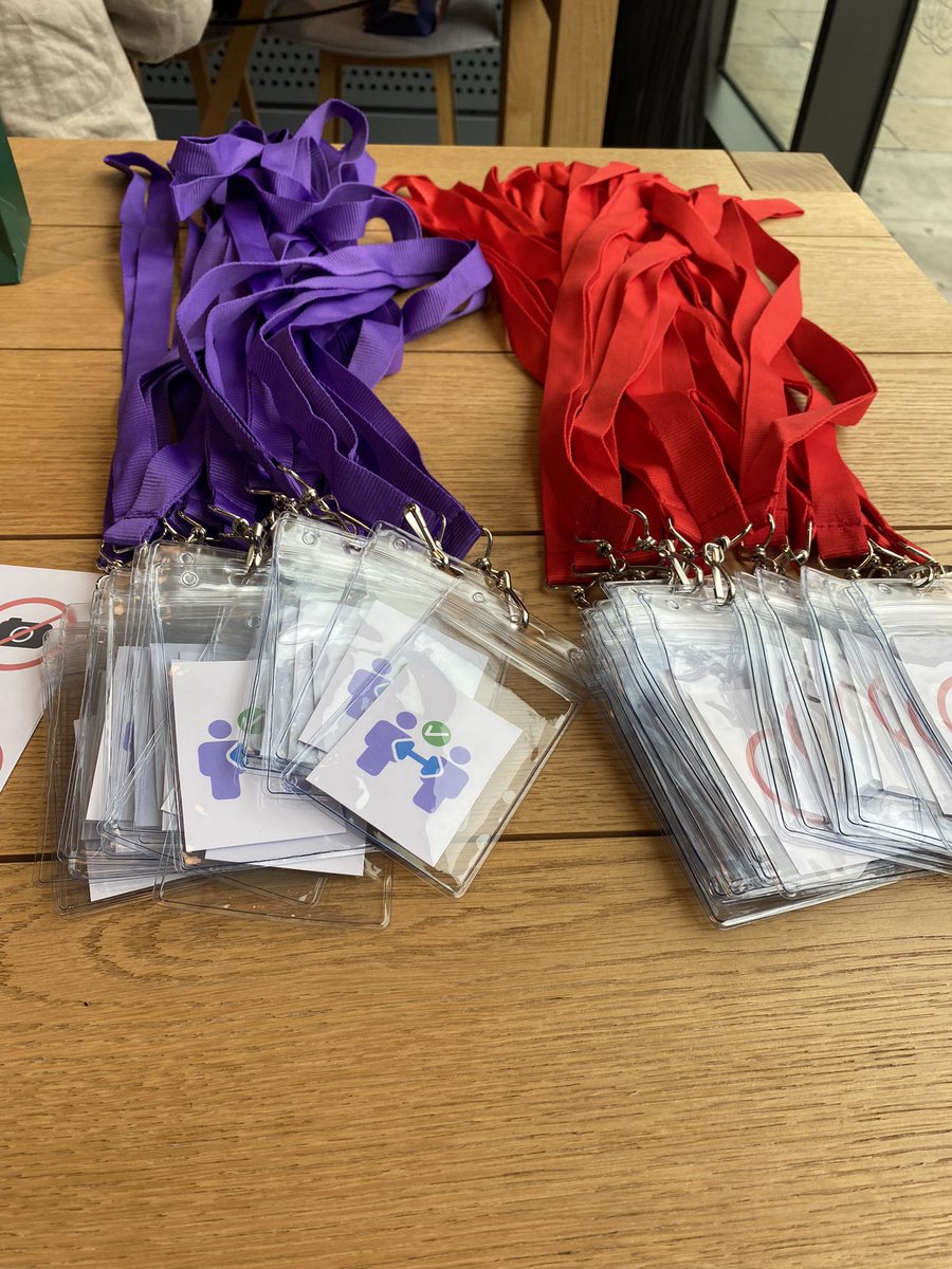 We have lanyards for those who prefer to have some distance and those who don’t want to appear in photos. And handloons for those that want to wave them instead of clapping! 
We are prepping a fully inclusive event #CNDawards #Neurodivergent @geniuswithinCIC @AttendableSays