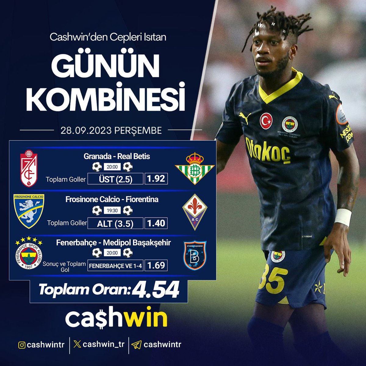 🔥Cashwin’den Cepleri Isıtan Günün Kuponu

⚽️Toplam oran: 4.54

👉🏻Güvenli ve kesintisiz giriş: cashwin1.direct

BOL ŞANSLAR🍀