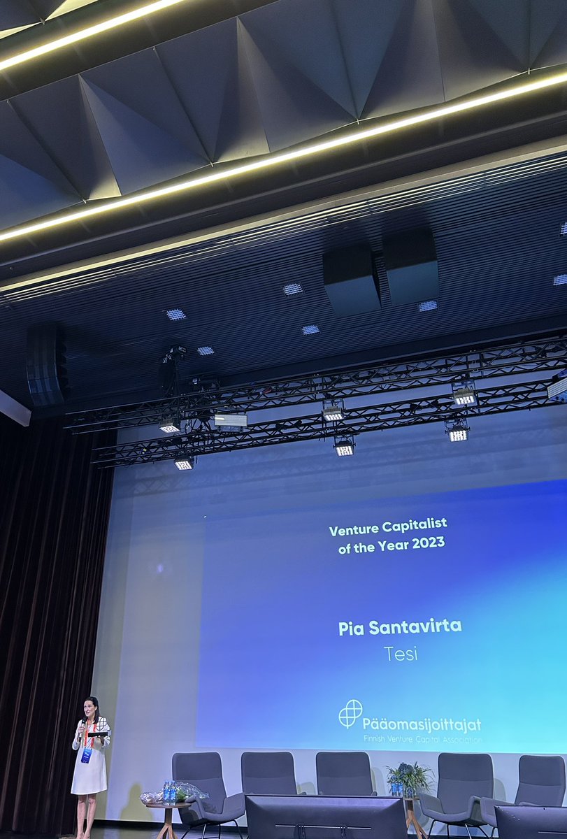 TesiFII's tweet image. Congratulations our very own CEO @PiaSantavirta for winning the Venture Capitalist of the Year Award 🎉 a well-deserved recognition!