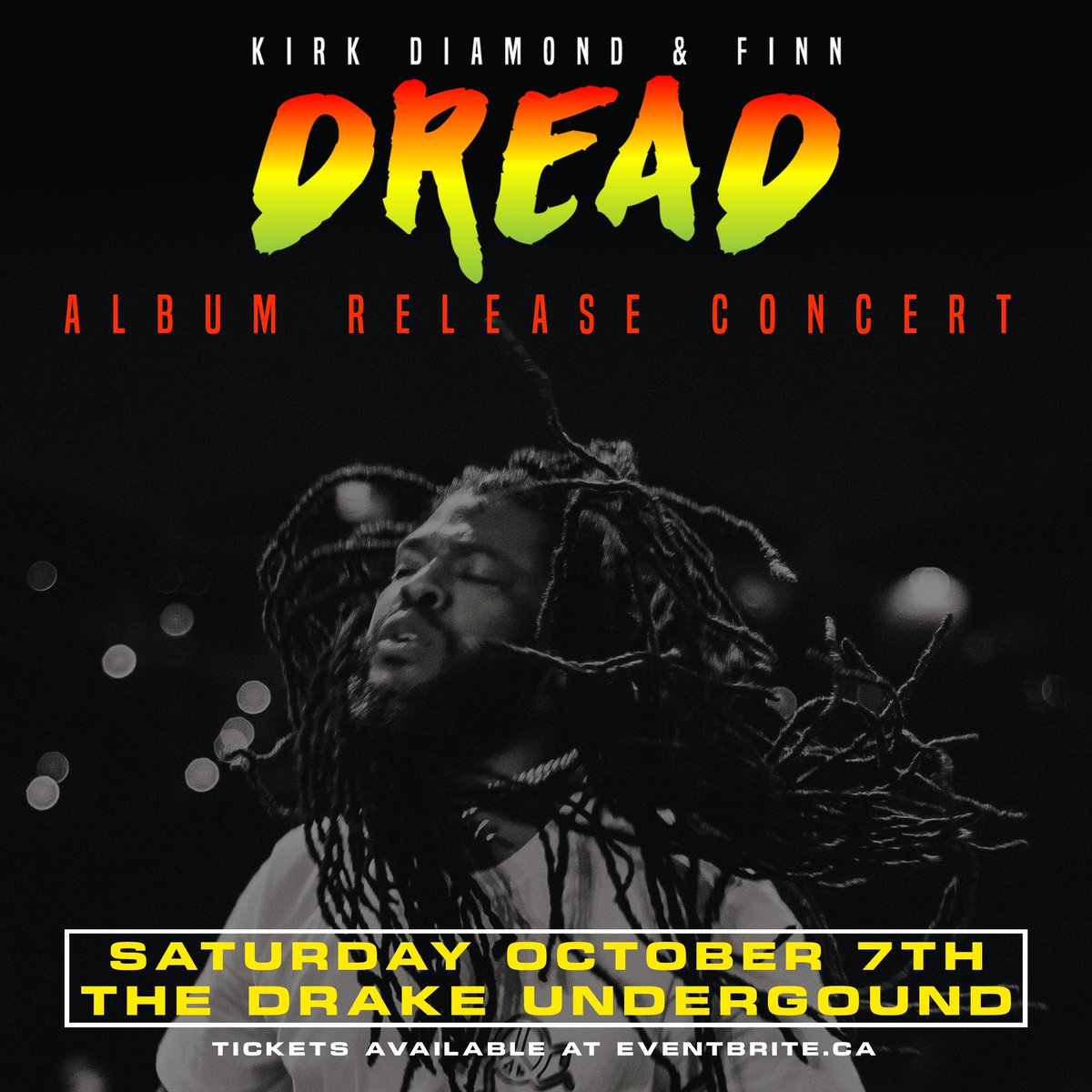 Calling all Reggae and Live Music lovers in Toronto and surrounding areas. Oct 7th we celebrate the release of the “Dread” album from @kirkdiamond & @mcdjfinn with a live concert. Get your tickets now eventbrite.ca/e/kirk-diamond…