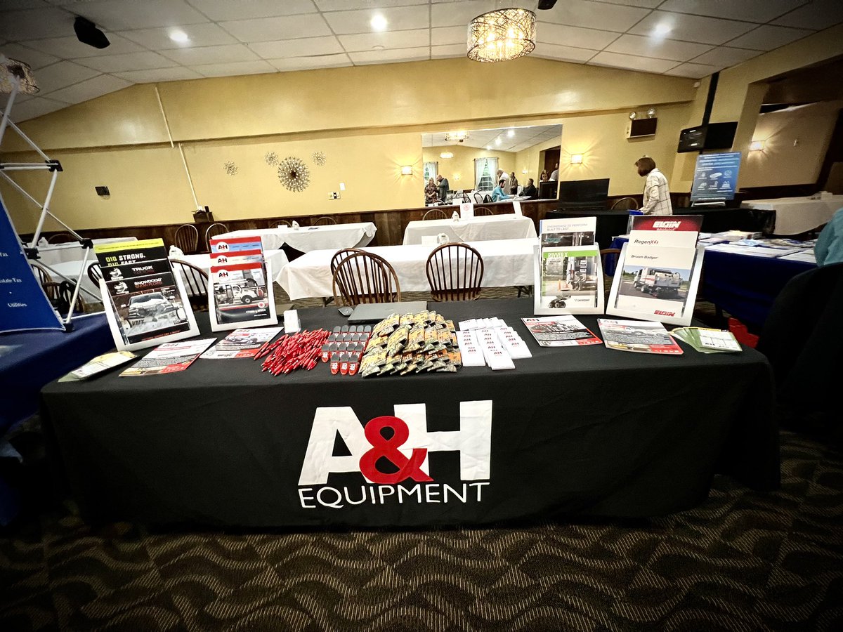 A&H Showcase at the Somerset Co. Association of Township Officials show today! Territory Sales Manager, Perry Ohm and Snow and Ice Manager, Ken McCracken, are on-site to assist you!
#ahequipment #somersetcounty #dumptrucks #environmentalequipment #solutionsyoutrust