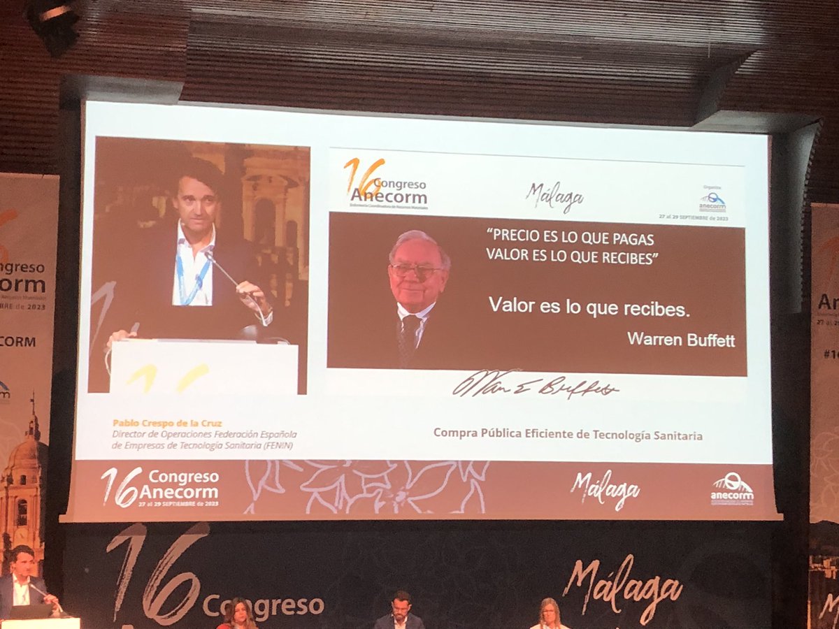 Area2RRMM's tweet photo. #16ANECORM Compra basada en valor, calidad y paciente como objetivos. https://t.co/cach1SQUKv