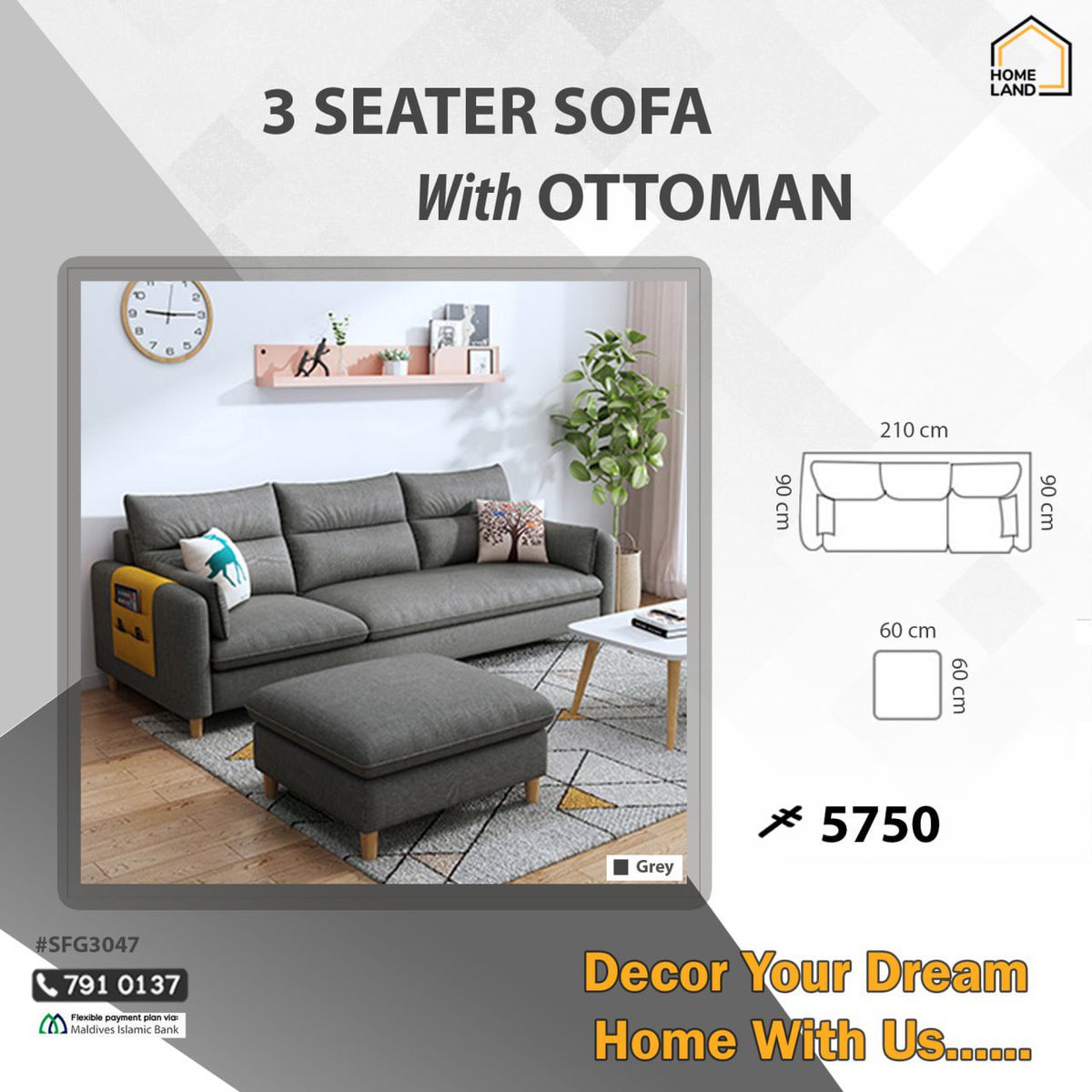 HomelandMv's tweet image. New Arrivals🔥🔥
Quality Sofa at Affordable Prices 
Now available for instant purchase!!
For Free Delivery viber us at 7910137📱

#qualitysofas #homelandmv