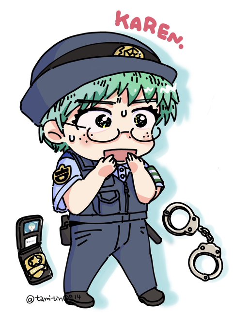 「policewoman standing」 illustration images(Latest)
