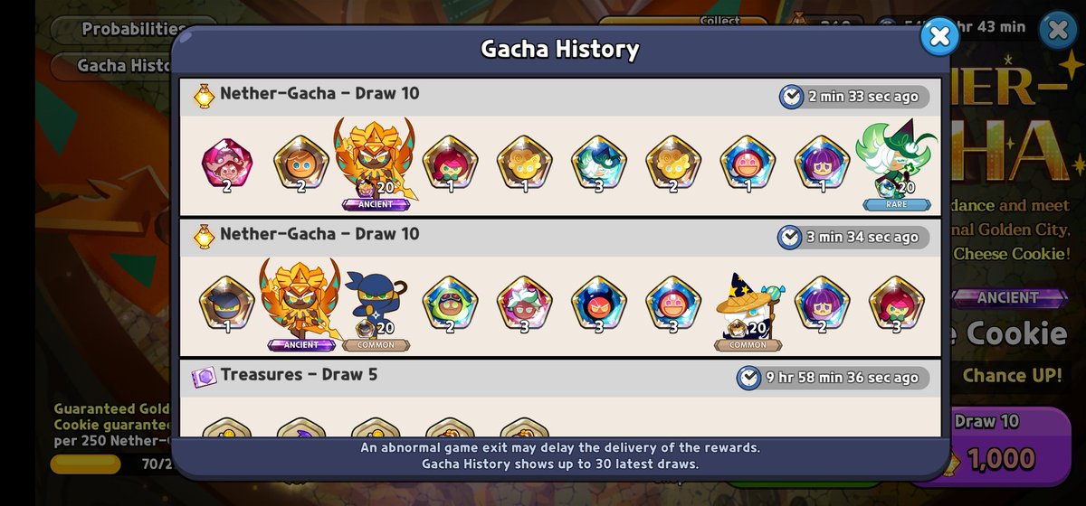 This back to back pull is everything but also am scared for myself bcs my luck has never been this good :") #cookierunkingdom