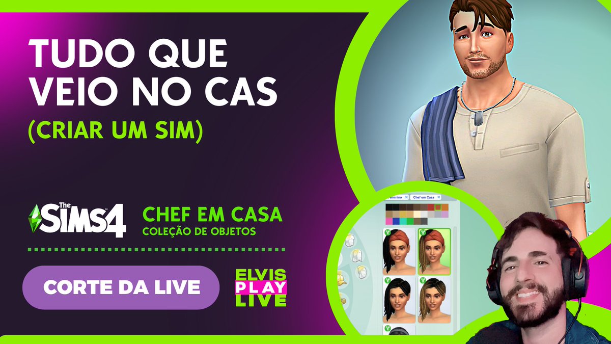elvisplaylive's tweet photo. 🚨 VÍDEO NOVO no Youtube 🚨
Tudo que veio no CAS - The Sims 4 Chef em Casa
👨🍳👩🍳🔪🍕🥖🥙🍜🧁 #EACreatorNetwork
Com acesso antecipado pude testar a Nova Coleção de Objetos #TheSims4 #ChefEmCasa
🔴 Live do Dia 27/09/2023
🔗 Link do Vídeo a baixo (Segue o fio 🧶)