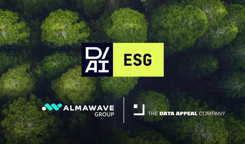 Almawave's tweet photo. Nasce D / AI ESG: la nuova soluzione di #ESG Scoring lanciata da  @DataAppeal,  società del Gruppo Almawave, per misurare e migliorare le performance sostenibili.
Leggi la news: https://t.co/Oyzggz9MGi https://t.co/RSEDI9fdac
