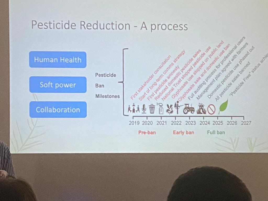 pollinatorproj's tweet image. Here’s a brief summary of Guernsey’s journey towards being #pesticide-free and what’s next, from @MirandaBeeGirl’s presentation at #IIEM