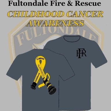 Only two weeks left to order your FFR Childhood Cancer Awareness shirts! Email fultondalefire@fultondaleal.gov for details!