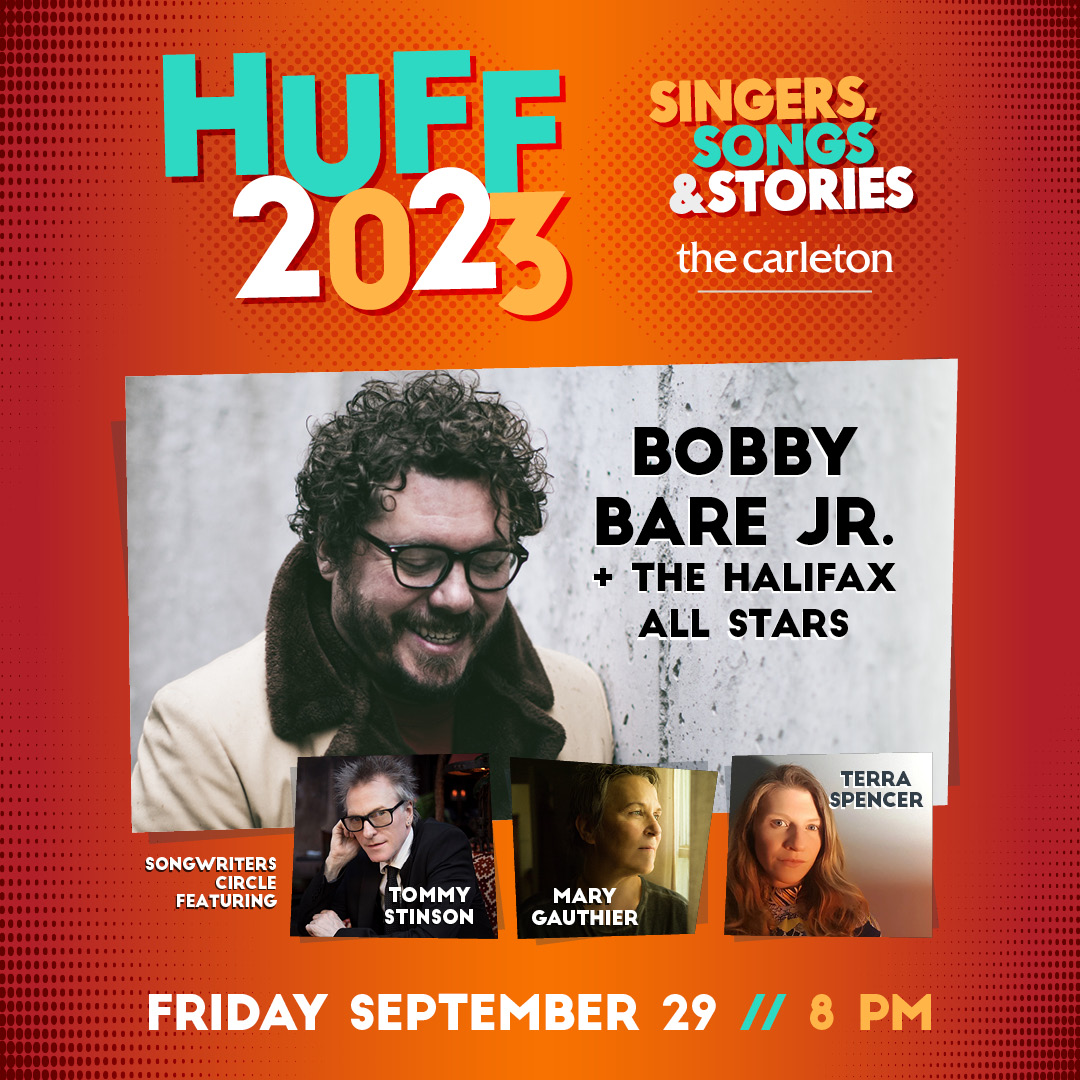 Tomorrow night! Join us for Nashville’s Bobby Bare Jr. live as part of the Halifax Urban Folk Festival, including an opening Songwriters’ Circle w/ fellow HUFF headliners Tommy Stinson, Mary Gauthier plus Terra Spencer. Tickets: halifaxurbanfolkfestival.com/artists/view/b… #huff2023