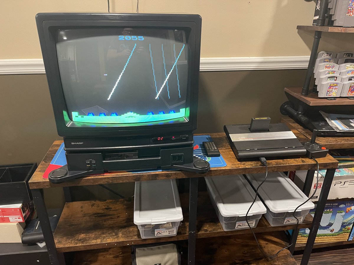 The_Owlchemist's tweet image. Have you played @atari today? This is the same Atari 7800 system I bought when I was just 5 years old, saved my allowance for over 30 weeks for this! #atari #retrogaming #missilecommand