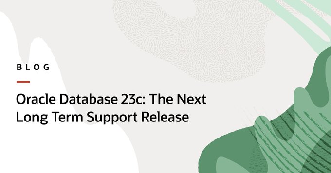 CMesquitaAguiar's tweet image. Available now - Oracle Database 23c.

#Oracle #Oracle23c #OCI