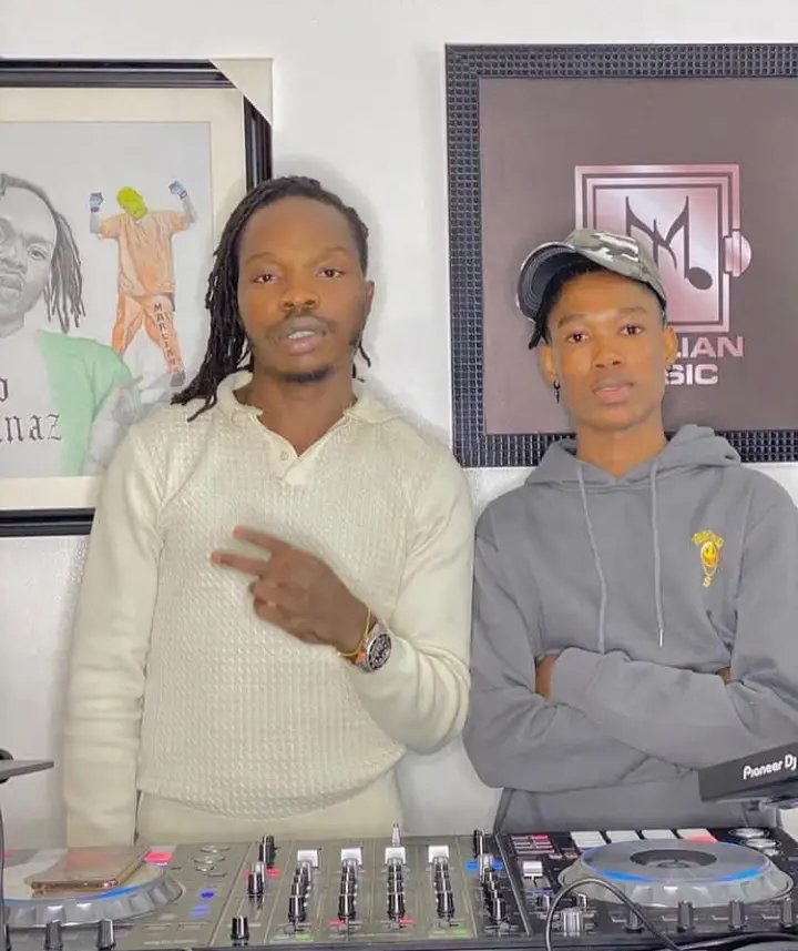 Love1Essien's tweet photo. “They just  gave him the DJ title because I have a picture with him.” -Naira Marley said he never signed DJ Splash to Marlian Record

The Marlian Music boss believes he has a lot of people around him because of his niceness #NairaMarley
#Justice4Mohbad #JusticeForMohbad #djsplash https://t.co/wxw5EFPaZt