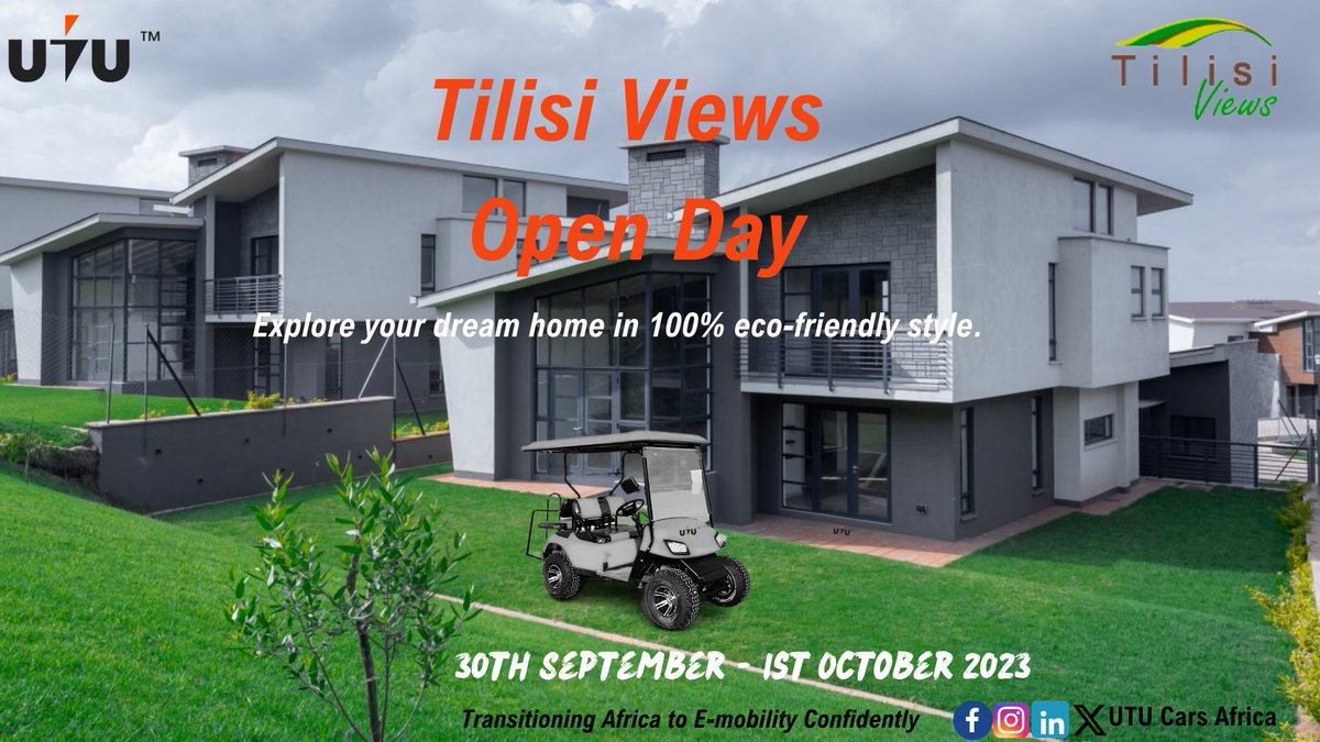 UtuCarsAfrica's tweet image. Experience the future of mobility at the Tilisi House Viewing event with UTU Cars Africa&apos;s electric vehicles! 🌟🚗 Get ready for a smooth and sustainable ride around the future of real estate. #TilisiHouseViewing #EVExperience #UTUCarsAfrica