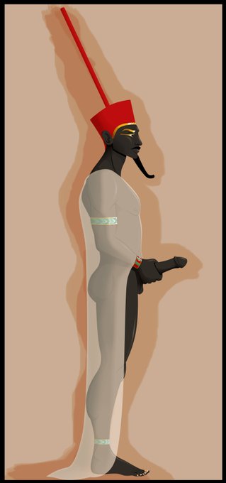 Min is the Egyptian god of fertility, harvest, and masculinity. He was often depicted as a bearded man<a href="/tag/dadbod"class="tags"><span>#dadbod</span></a>
