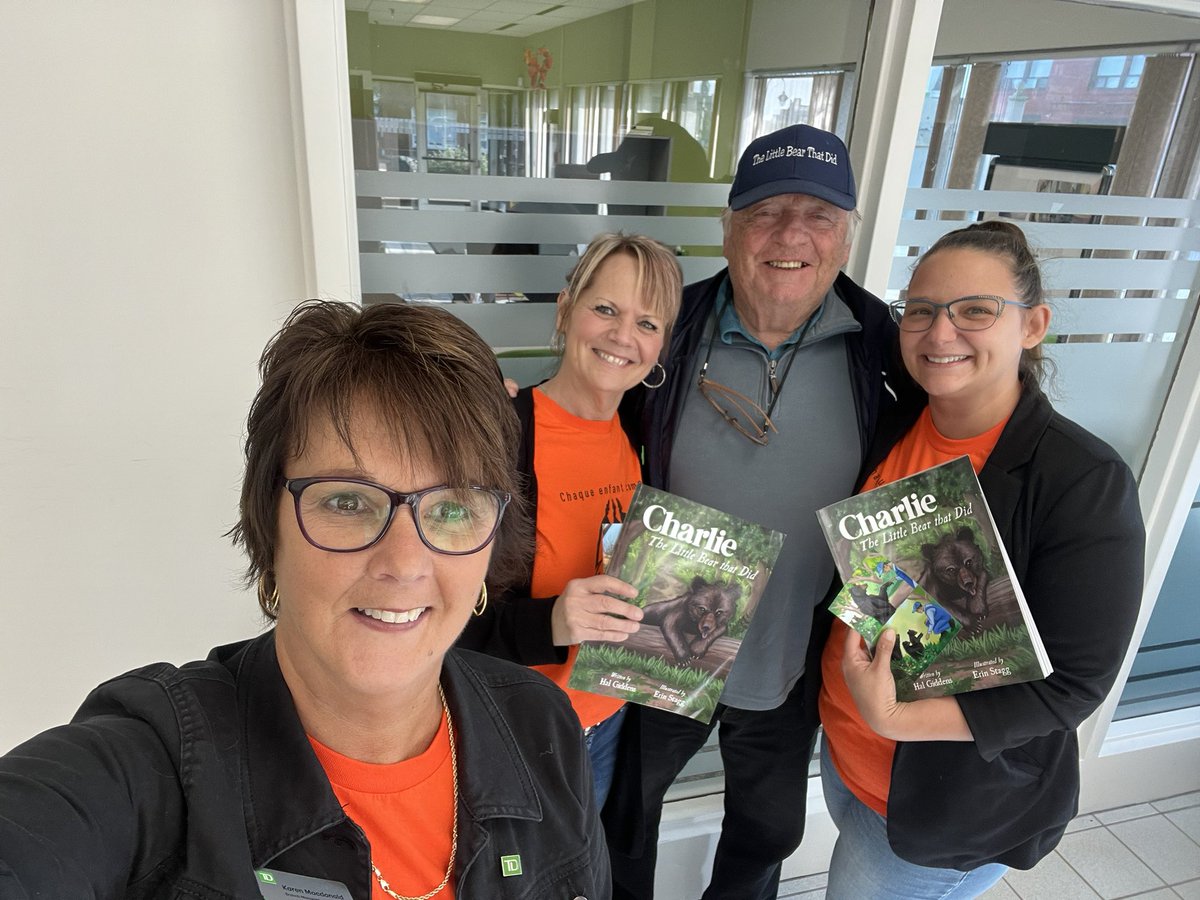 TD Team Amherst supporting a local authour on his first publication of a children’s book  Harold (Hal) Giddens.  Proceeds of the sales go to IWK @DylanTufford_TD