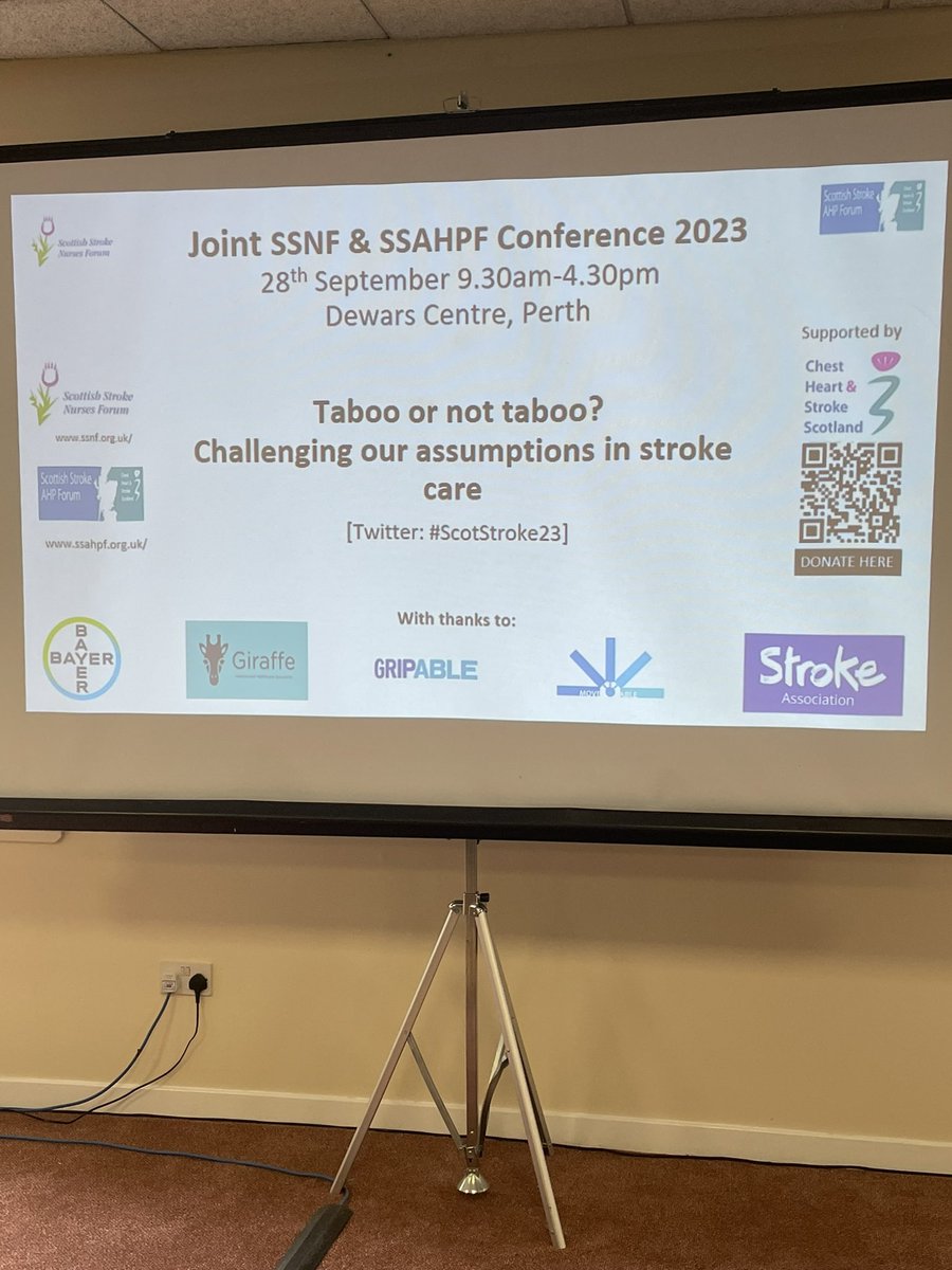 AmyRogersOT's tweet photo. Absolutely brilliant conference today with @SSAHPF @ScotStrokeNurse  Some amazing and inspirational speakers #ScotStroke23 https://t.co/Wv6QUkyXgy