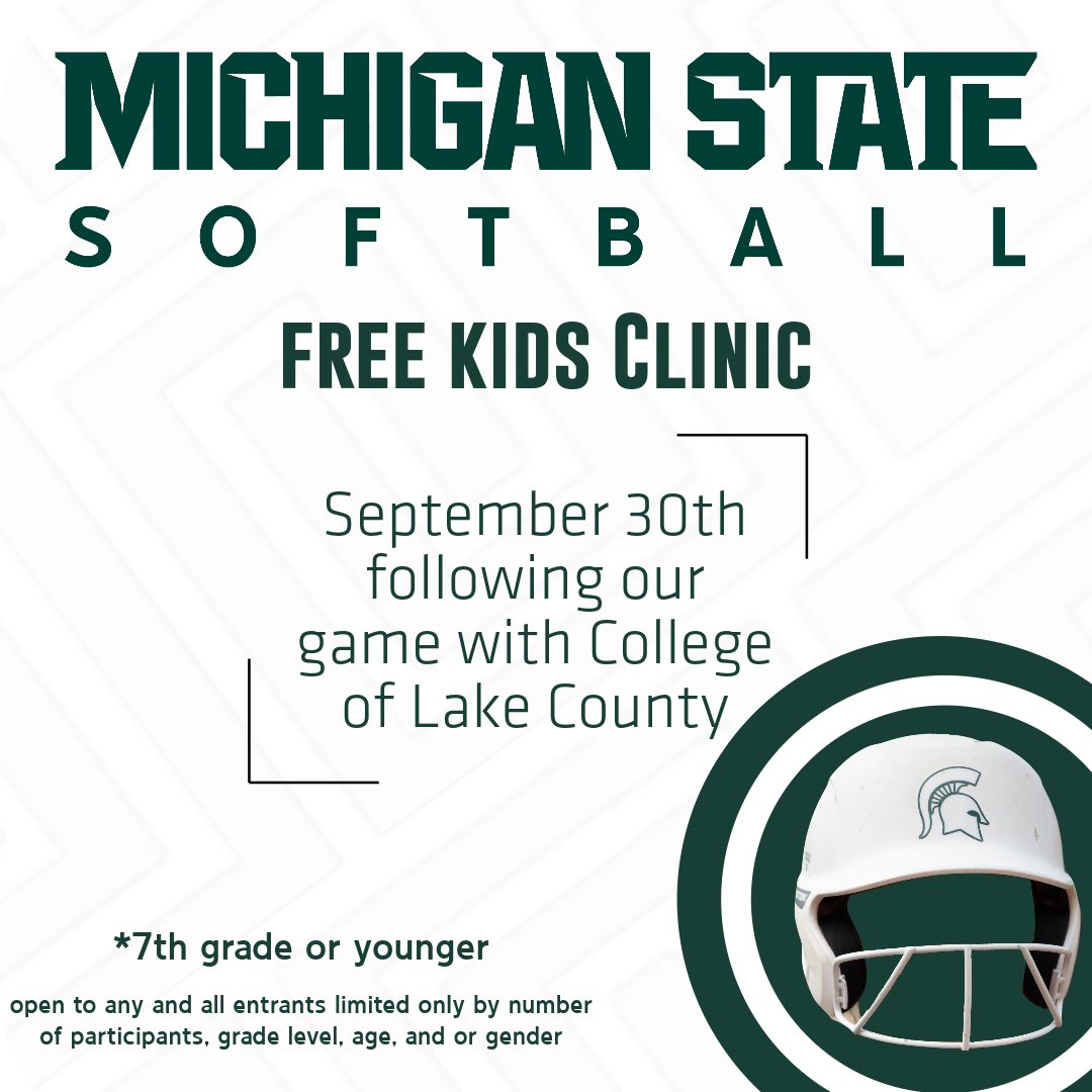 Join us this Saturday for our FREE 🤯kids camp! Get a chance to learn 📚 from our amazing team of student athletes!

#GoGreen | #SpartanUp | #INTEGRITY