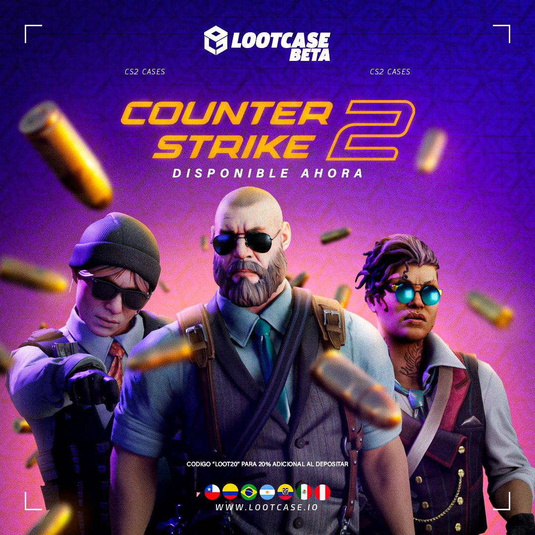 lootcaseio's tweet photo. ¡Atención, jugadores! 🎮 El esperado momento ha llegado: Counter-Strike 2 ya está disponible para que puedas sumergirte en la acción sin límites. 💥
🔫

¡Únete a la batalla ahora mismo! 🚀 https://t.co/M9uVObOgRG
