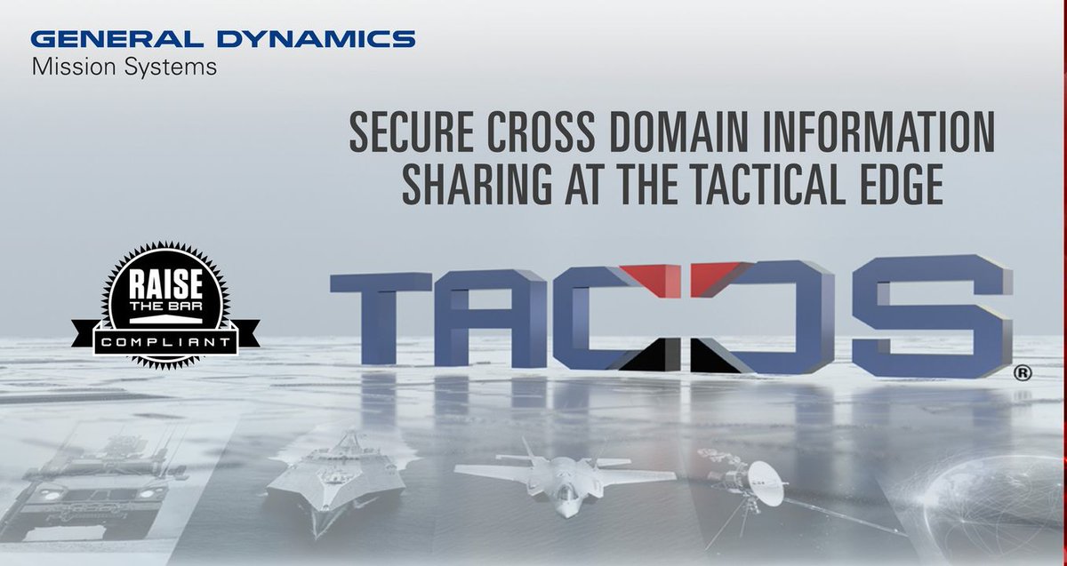 GDMS's tweet image. #GDMissionSystems’ cross domain solution, #TACDS, enables information and communications to be shared and transmitted seamlessly across different security domains.

Learn how TACDS is powering your mission w/secure #CrossDomainSolutions

LEARN MORE: gdmissionsystems.com/cross-domain-s…