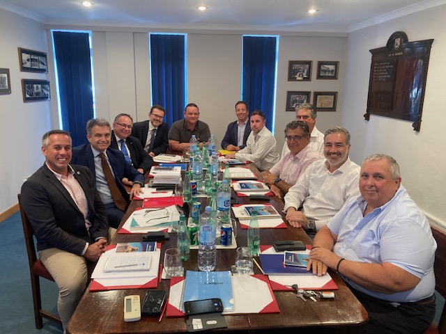 Chamber board meets with the GSD to present their wish list for local business.