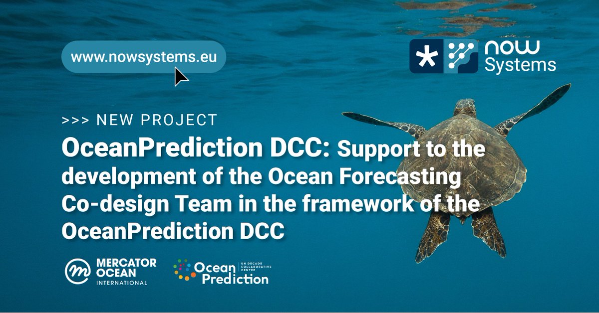 #newproject OceanPrediction DCC

Support to the development of the Ocean Forecasting Co-design Team in the framework of the OceanPrediction DCC

+info 👉 nowsystems.eu/en/project-nol…