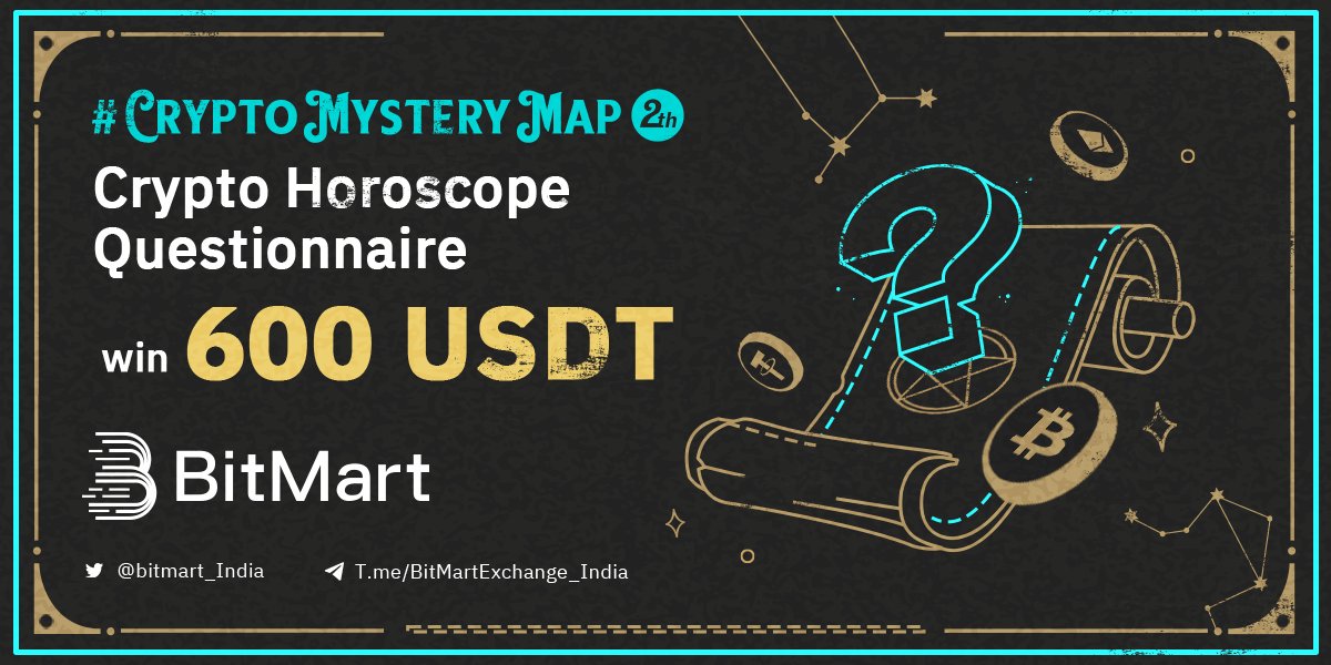 BitMart_SA's tweet photo. #CryptoMysteryMap
🌟 India Exclusive Event!
🤩Complete the survey for a chance to win USDT rewards!

🎁 600 USDT in ETH /300 Winners

🪐 Rules
🔹Follow @BitMart_India & @BitMartExchange
🔹Join: https://t.co/DEyDeU2rbm & https://t.co/cS1Kh0ZSmR
🔹RT & Like & Tag 3 frds
🔹Fill https://t.co/VmnYywT4jI

✨Reg: https://t.co/7gCSHDycNn

#Crypto #BTC #ETH #Giveaway