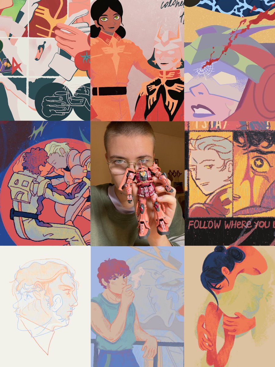 art vs artist but its all uc gundam (and the same three characters)