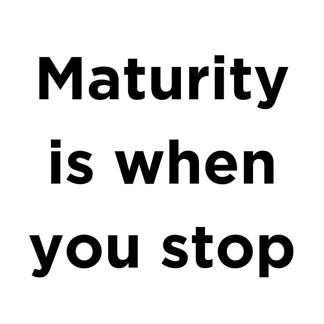 Business_Unions's tweet image. Maturity is when you...

1.
