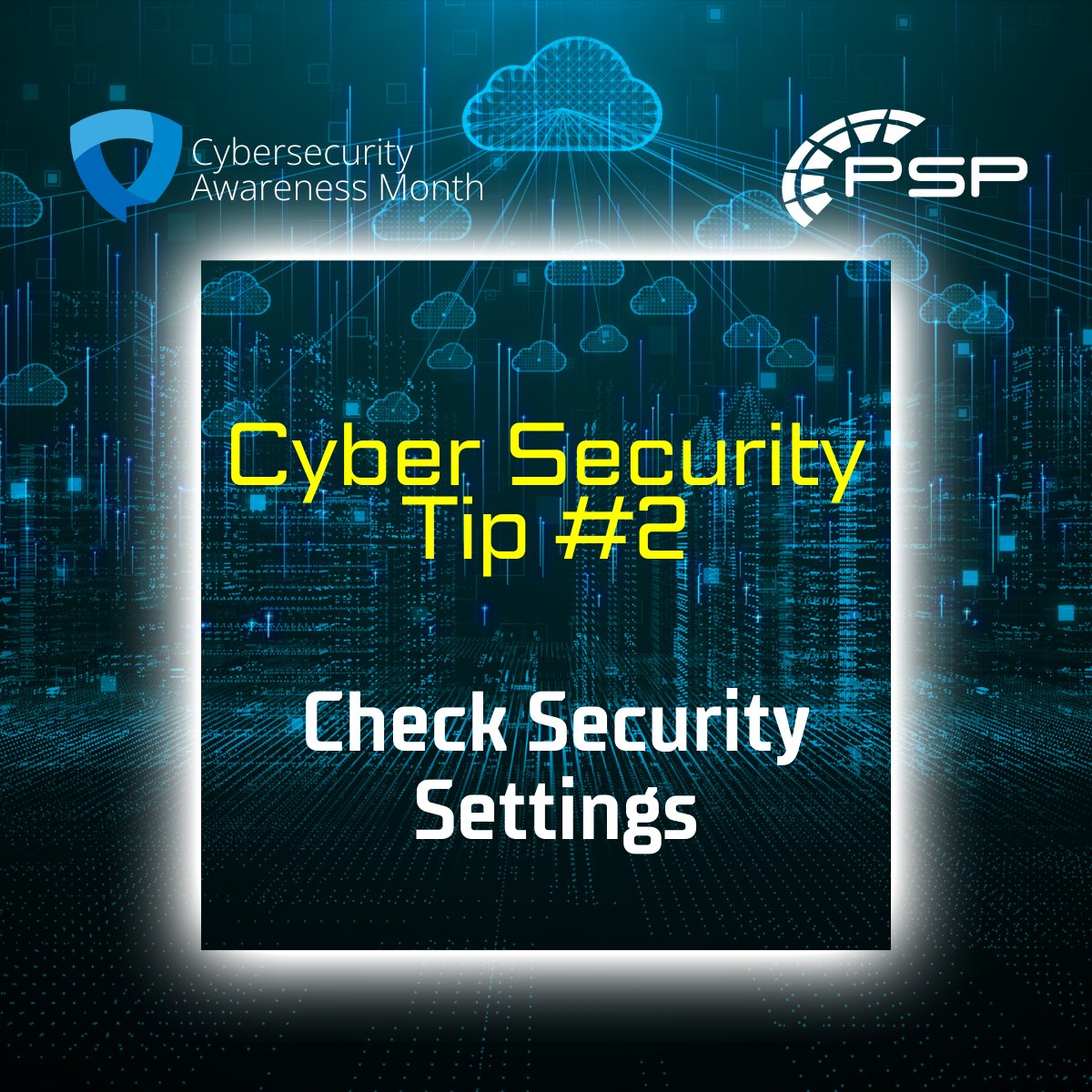 Tip #2 for #cybersecurityawarenessmonth
⚙️ Check Security Settings! ⚙️
Take a moment today to review your privacy and security settings on all your devices and accounts. It's your first line of defence against data breaches.
#becybersmart