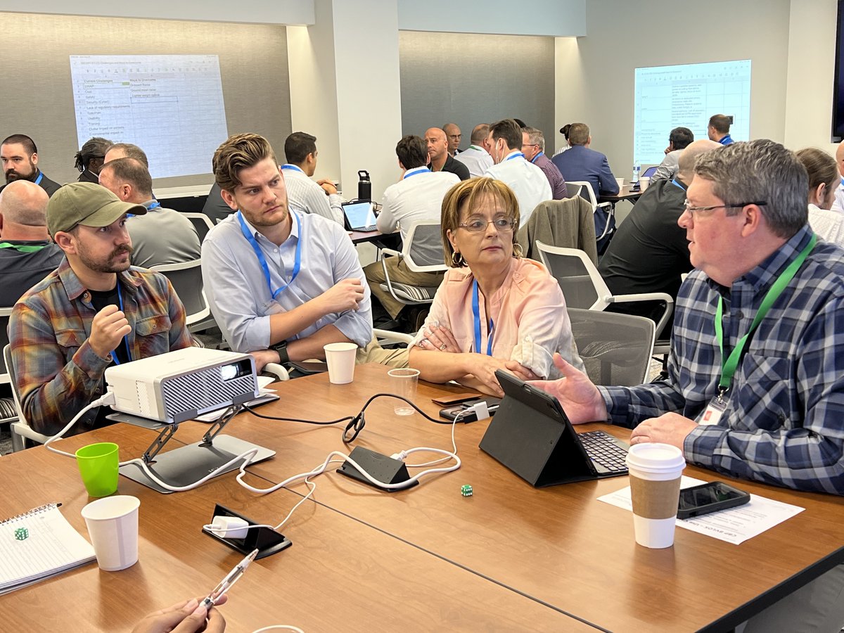 DEFENSEWERX's tweet image. Last week, HSWERX, alongside our partners @DHSgov  and @CBP , hosted a Collaboration Event centered around Beyond Visual Line of Sight (BVLOS) small Unmanned Aircraft Systems (sUAS). Thank you to everyone who participated!
#BeyondVisualLineOfSight #sUAS #Innovation #Collaboration