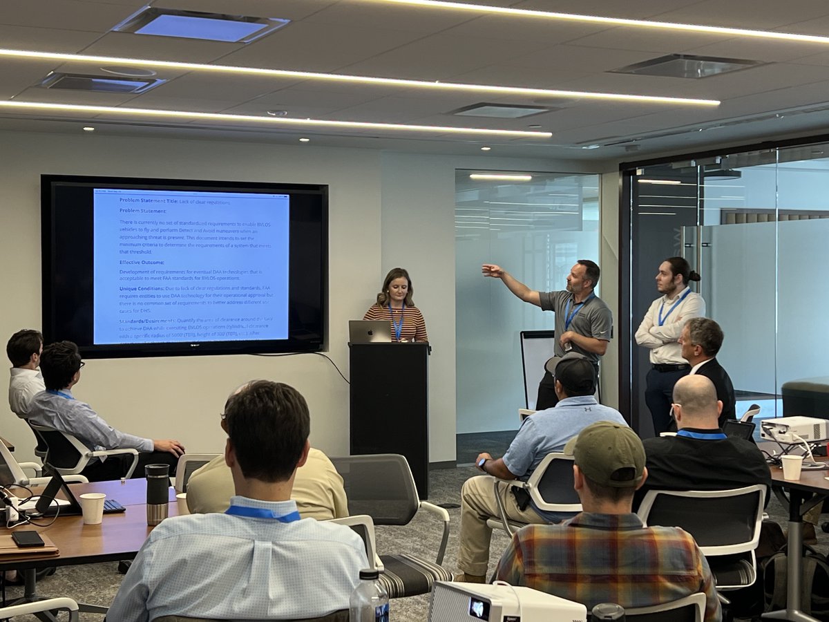 DEFENSEWERX's tweet image. Last week, HSWERX, alongside our partners @DHSgov  and @CBP , hosted a Collaboration Event centered around Beyond Visual Line of Sight (BVLOS) small Unmanned Aircraft Systems (sUAS). Thank you to everyone who participated!
#BeyondVisualLineOfSight #sUAS #Innovation #Collaboration