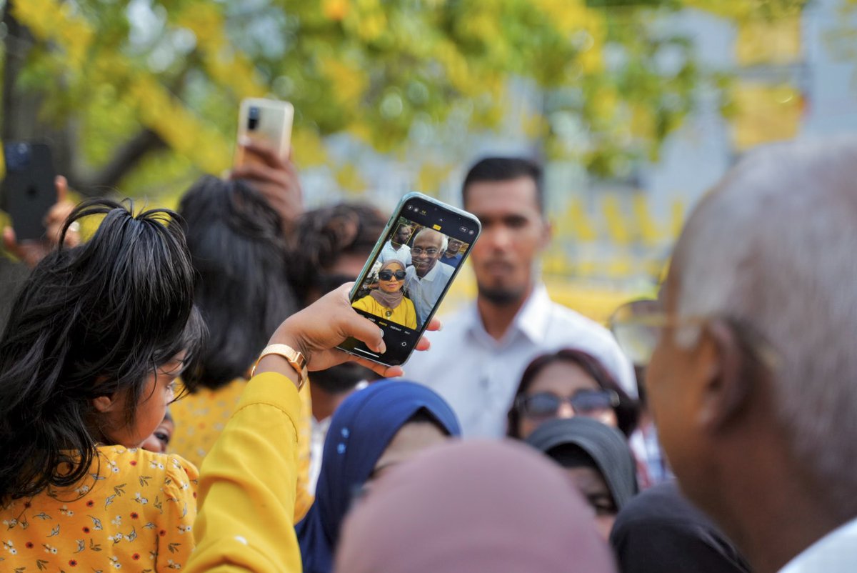 MDPSecretariat's tweet photo. އެންމެން އެކީ މިސްރާބު މިހިރީ އުފާވެރި އަމާންރާއްޖެ އަކަށް

#IbuAslam2023
#VoteMDP
#UfaveriAmaanRaajje https://t.co/OvA1TGP5Fr
