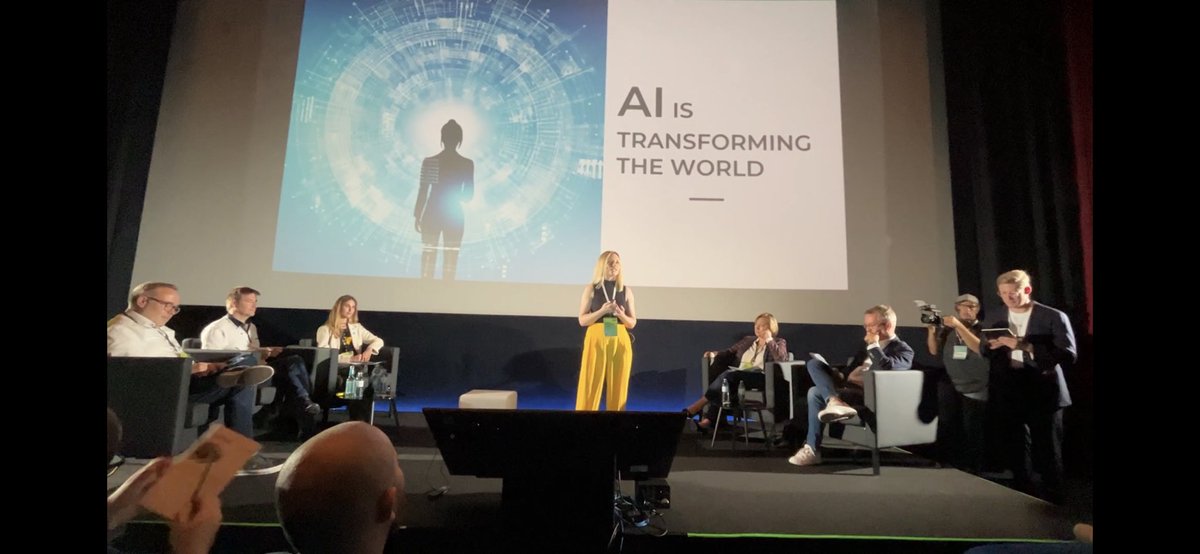 AI is Transforming the World! 
Our CEO <a href="/CaoimheDon/">Caoimhe Donnelly</a> knocked it out of the park today in Berlin showing how Ethical Assistive AI can empower journalists! 

#journalism #journalismmatters