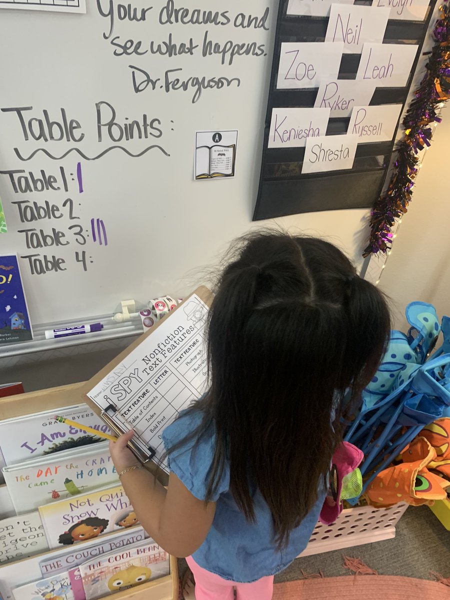 We’ve be learning about informational text and text features. Today we did a scoot around them room to identify specific ones! #ReevesAchieves #AdventureAwaits #ProsperProud