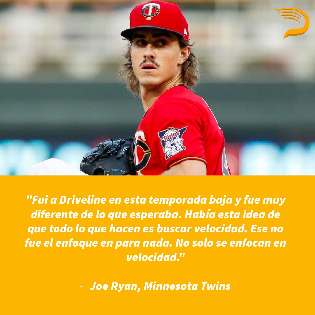 Joe Ryan, habla de su experiencia en Driveline la pasada temporada baja y cómo no se trata solo de velocidad👀.