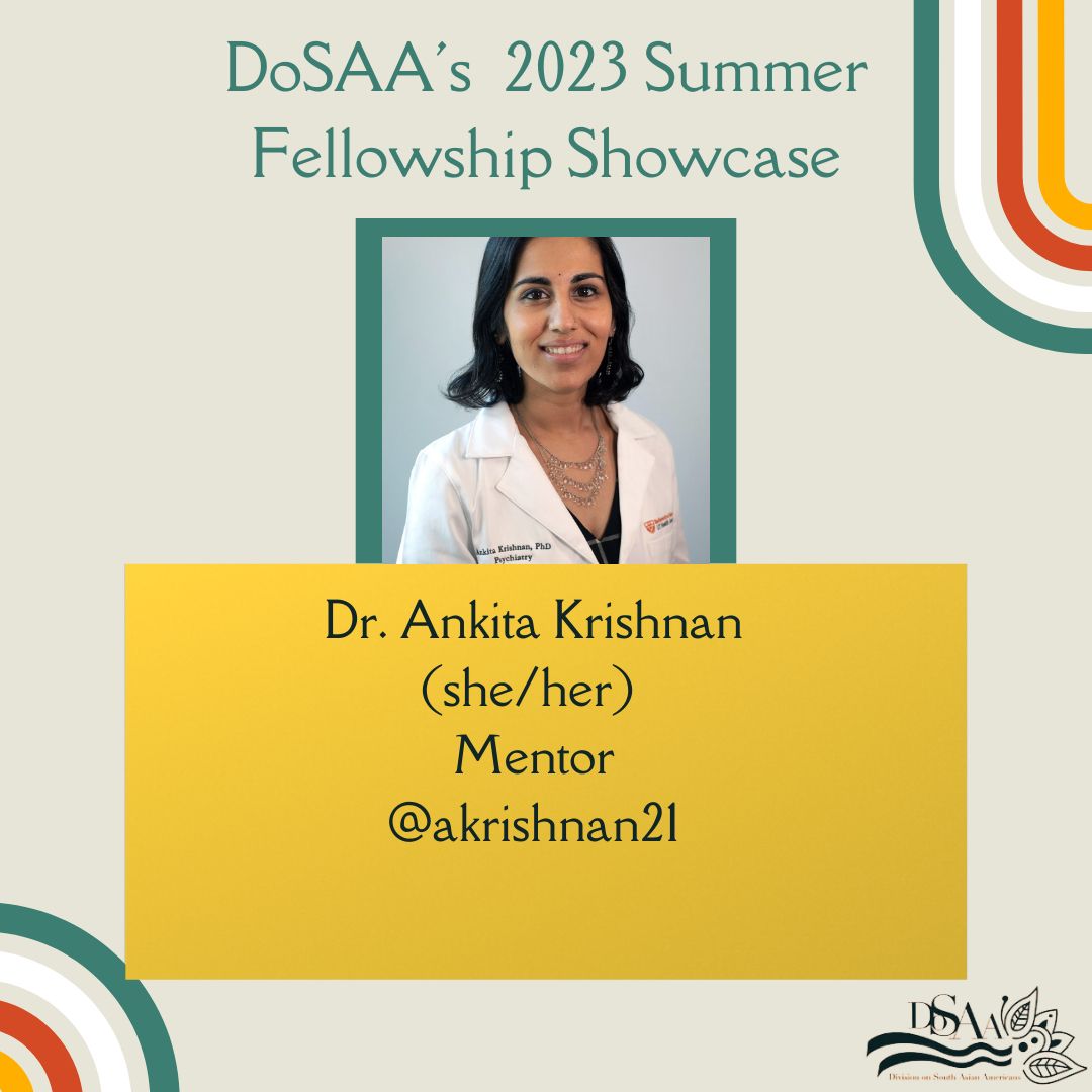 Please join us on Sunday, October 8th at 10 am PST / 1 pm EST to see the amazing projects that our 2023 DoSAA fellows have been working hard on all summer.

Register to attend here: buff.ly/48qKVPD
Zoom details will be sent prior to the event.