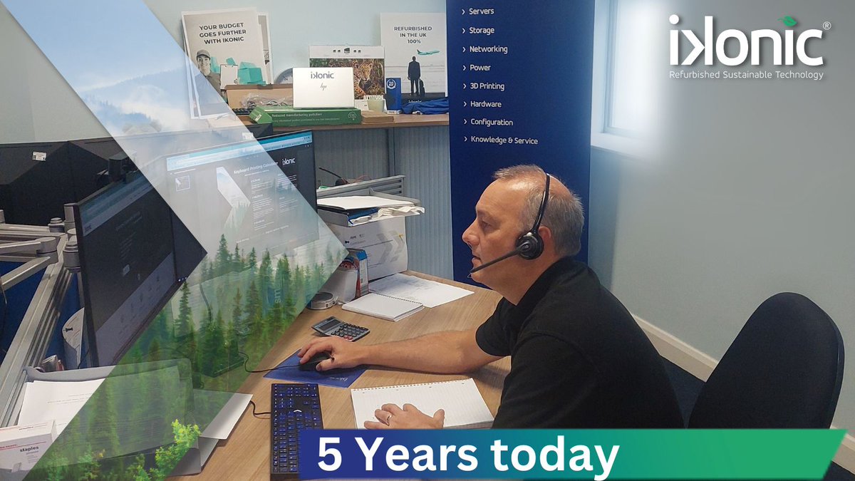 Ikonic_Tech's tweet photo. 🎂FIVE YEARS 🎂

A big shout out to Ikonic Refurbished Account Manager Mark Kay, who is celebrating five years selling top quality refurbished IT at Ikonic. https://t.co/jRMJBOx5PM