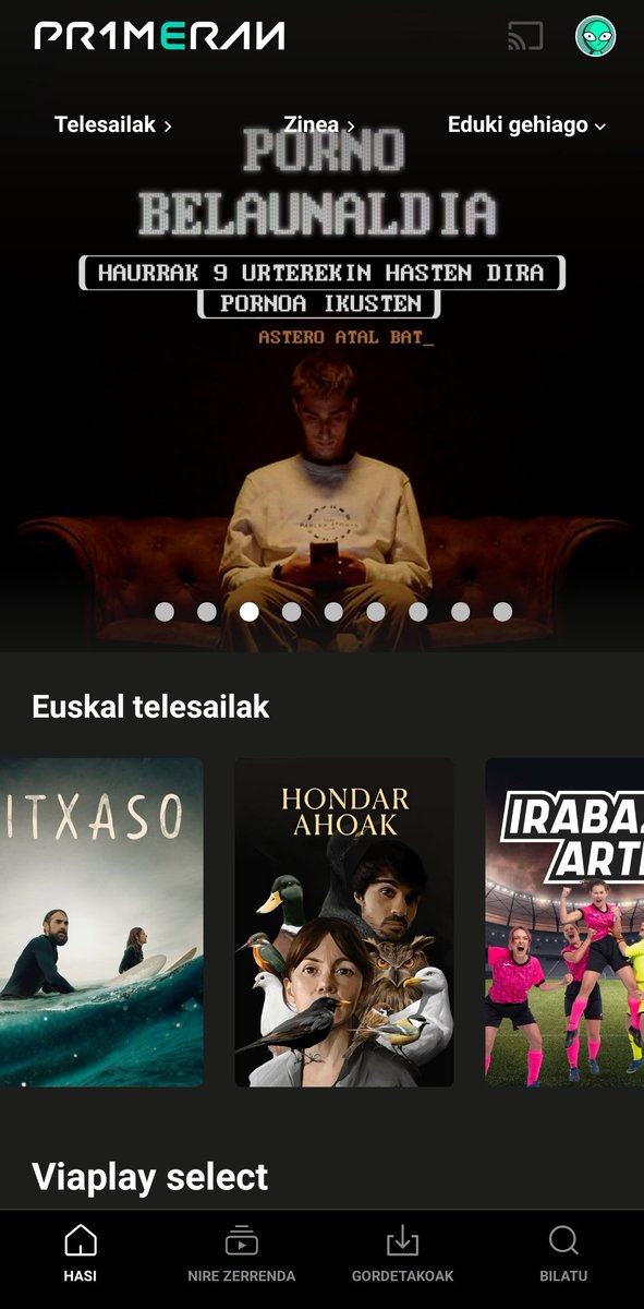 han sacado una plataforma de pelis y series en euskera, ya soy feliz