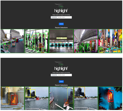 Our #artificalintelligence services offer both Smoke and Fire Early Warning System (S.A.F.E.) and multi-use Object Detection System can now be exampled using our online API test

highlightdetect.ddns.net

#objectdetection #NeuralCloud #MachineLearning #businessintelligence