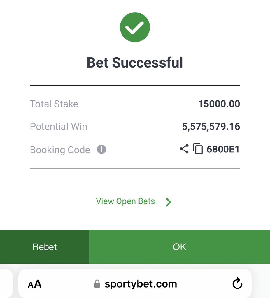 TheRealCEOAmber's tweet photo. 100 odds. 6800E1. If you like don’t stake responsibly. https://t.co/b4xbxTTGYu