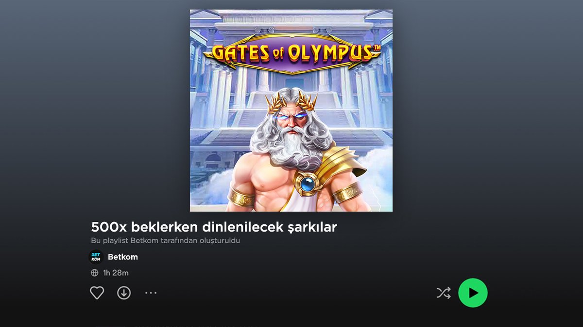 Böyle bir playlist için ilk şarkı sizce ne olmalı? 👇🏻

🔥 Yorumlarda BULUŞUYORUZ! EN İYİ ŞARKI İSİMLERİNE 50 FREESPİN HEDİYEEE!

⚡️ GATES OF OLYMPUS (DEDE BİZİ ÜZMEZ) 

‼️ Betkom Link : bit.ly/betkomx

#betkom #casino #slot #gatesofolympus