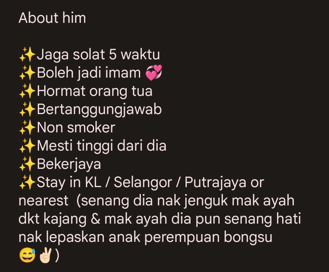 AthirahAmanina's tweet photo. Salam &amp; Bismillah. Favorite makcik to let go 🥹✨

Sy sbg anak sedara sulong nak "jual" makcik sy yg masih menunggu bakal imam. Aicehhh

Kalau dah berkenan dihati blh direct DM dia sendiri dkt IG (syaz_oniey) ya

Thank you @TwtJodohMY . Moga makcik sy ketemu chentahhh 🫶🏻✨ https://t.co/RB8C2fi3Pl