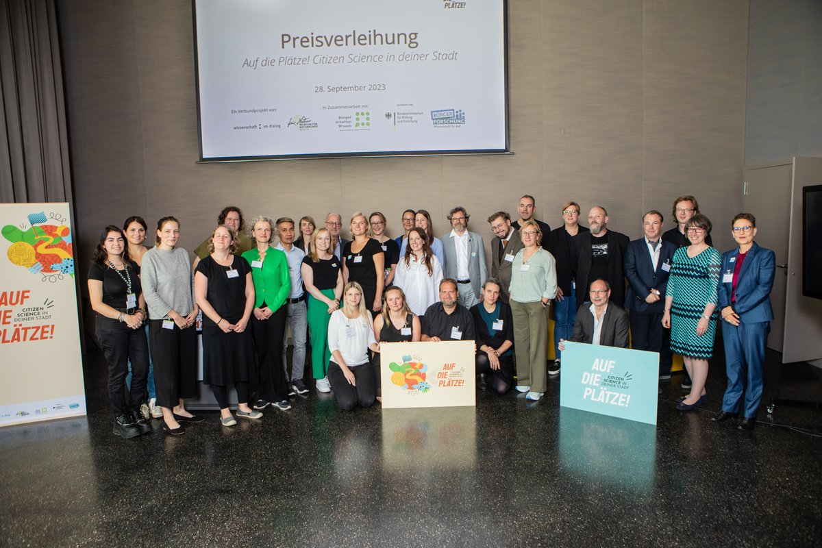 Die Preisträger*innen der zweiten Wettbewerbsrunde von „Auf die Plätze! #CitizenScience in deiner Stadt” stehen fest! An dieser Stelle ein herzliches Danke an unsere Jury für das großartige Engagement, an das @BMBF_Bund für die Förderung ... (1/2)