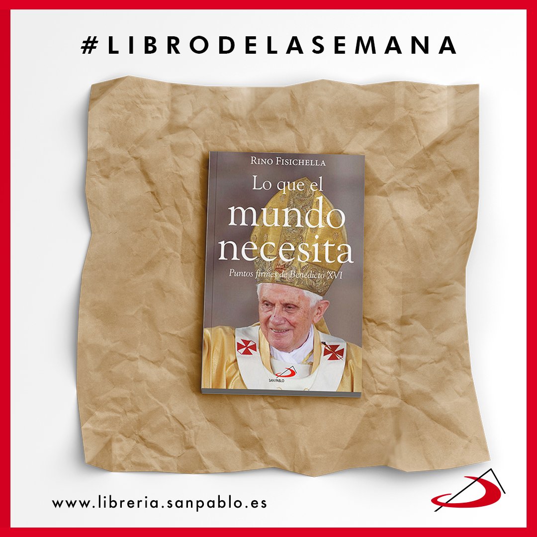 Nuestro libro de la semana es esta novedad de Rino Fisichella, "Lo que el mundo necesita". En este libro, Mons. Fisichella nos ofrece un resumen del pensamiento del papa Benedicto XVI. Encuentra este libro en nuestras librerías #cercadeti u online: libreria.sanpablo.es/libro/lo-que-e…