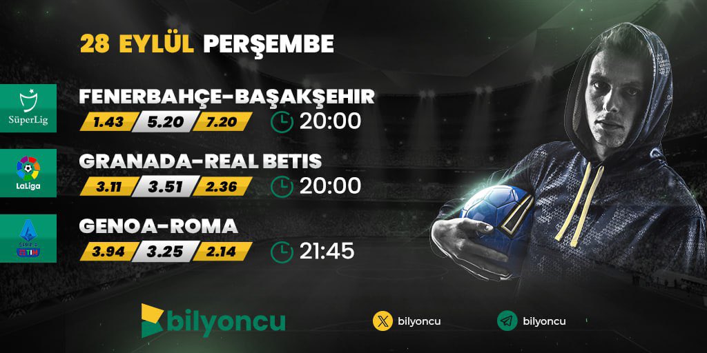 Bilyoncu's tweet photo. ⚽️Günün Kuponu

⭐️Bahsin Markasına Bilyoncu'ya Hoş Geldiniz.

🍀Bilyoncu üyelerine bol şanslar dileriz.

✅LİSANSLI SİTE

 🚩Güncel Giriş - https://t.co/jWKuGuD74q https://t.co/XyCsG3fJHY