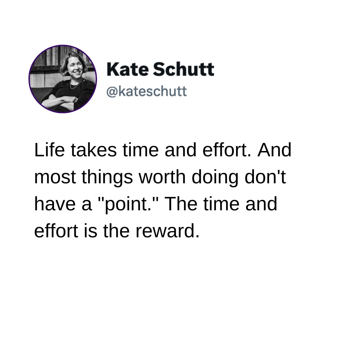 This is my reminder.

Today, it feels like most people are only after the END-game: the money, the fame, the recognition, whatever it is.  But I don't want to live like that. I want to live in the NOW. I want to do things, simply to do them. Presence NOT perfection.