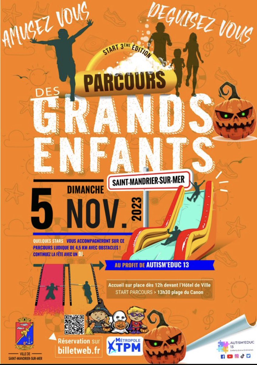 #parcoursdesgrandsenfants 

billetweb.fr/le-parcours-de…

#autisme #autism #halloween #handicap #enfanceethandicap #sortirdanslevar #sortirenfamille #halloween2023 #journeehalloween #hallowwen13