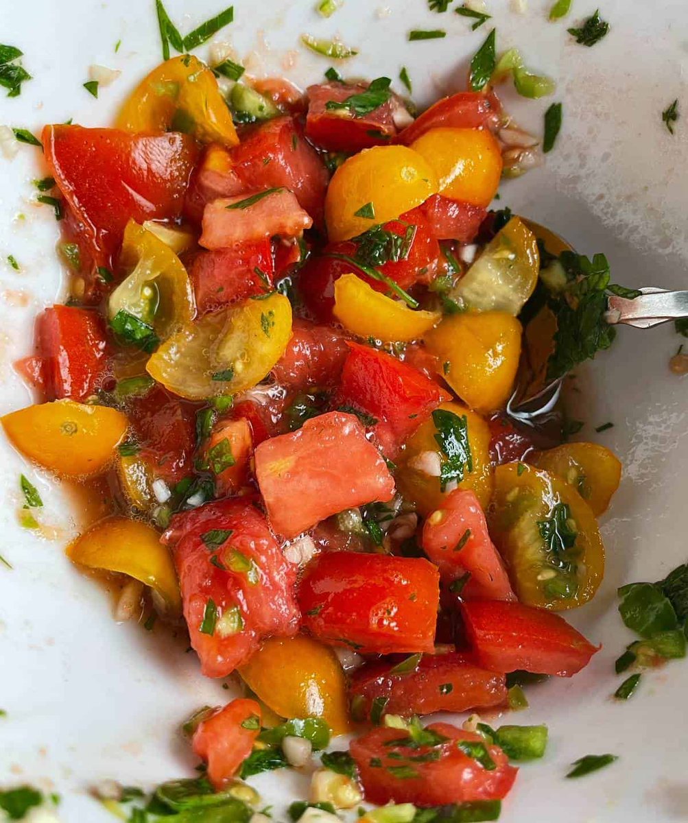 cookingchat's tweet photo. Show notes page updated with highlights of what we made! #cooklocal #eatlocal
Episode 29: Tomatoes, Corn and Eggplants with Chef Joe Carli https://t.co/UdOUqPFgFk https://t.co/SdA5O55ZBa